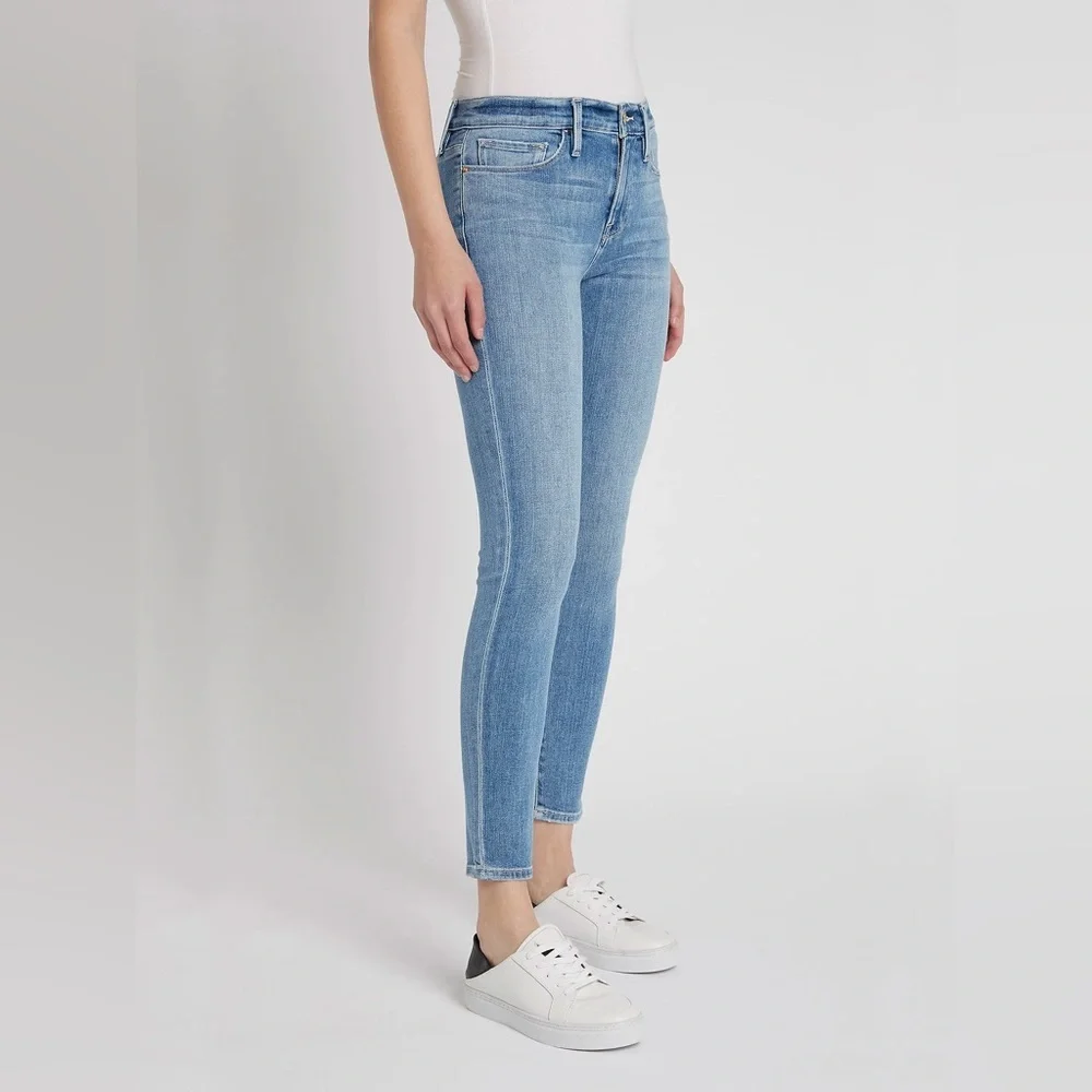 Frame Denim Le‎ Skinny de Jeanne Crop Jeans Light/Medium Wash size 28